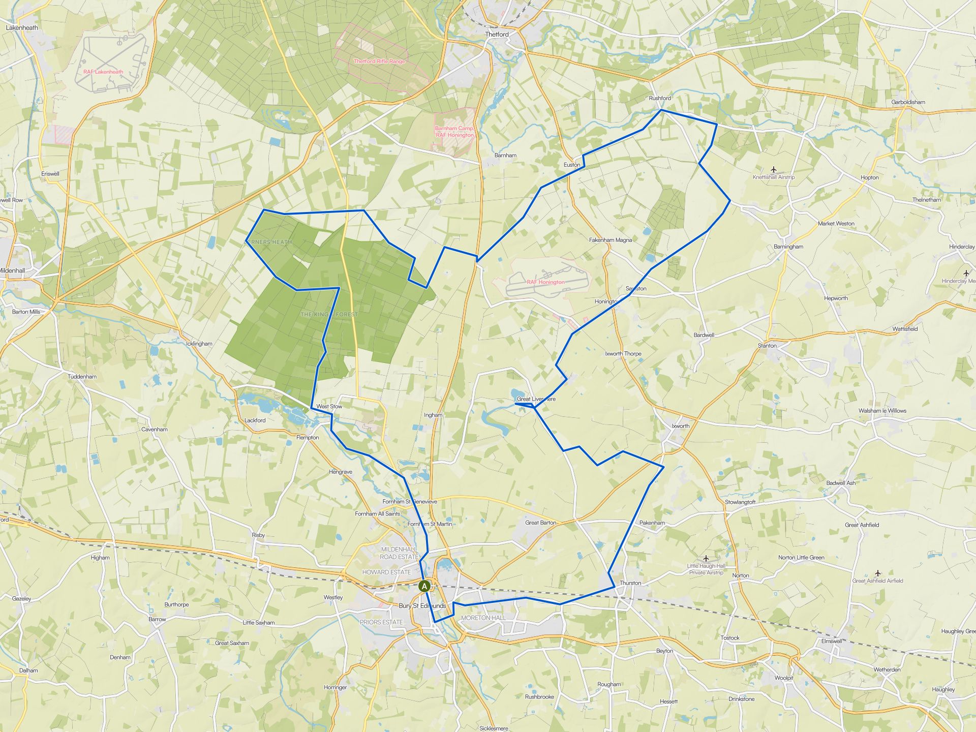The best cycling routes in Suffolk | Komoot